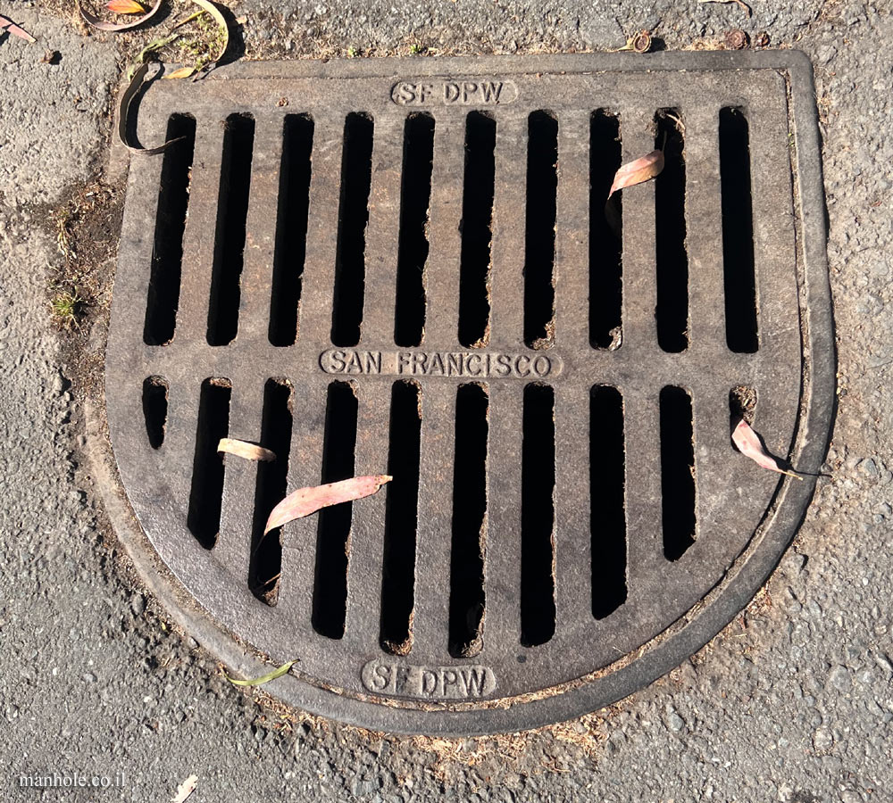 San Francisco - sidewalk drainage - half oval shaped cap (2)