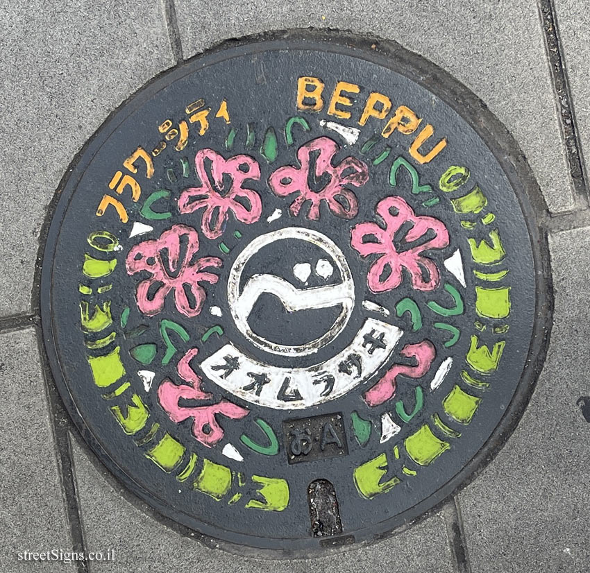 Beppu - Sewer - Flower City Caps Series - Ōmurasaki (rhododendron) - colourful