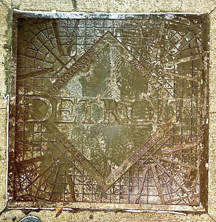 Detroit - a cover with the name of the city and its various nicknames