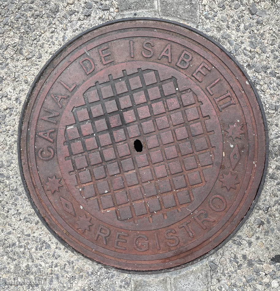 Havana - a manhole cover belonging to the Madrid Water Company
