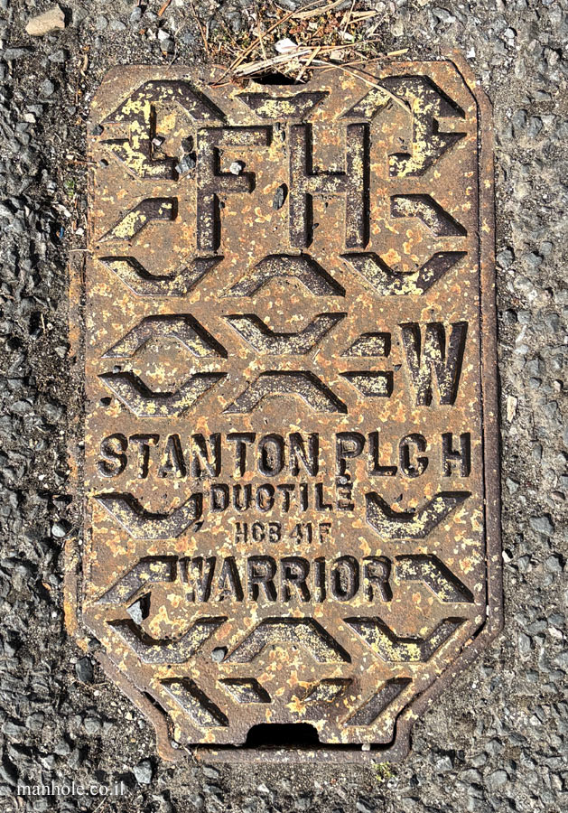 Drewsteignton - Fire hydrant - Specially shaped lid