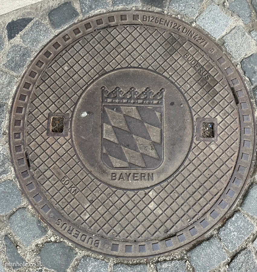 Regensburg - lid with the Bavarian coat of arms