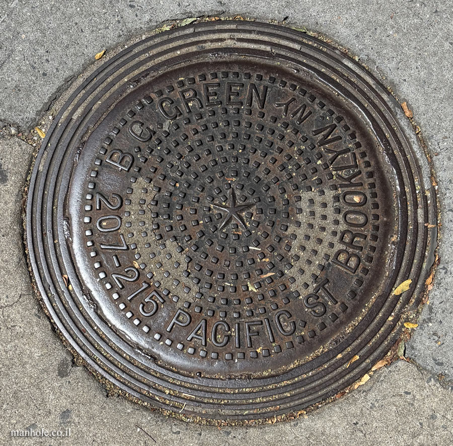 New York - Brooklyn - Lid made by B.C.GREEN