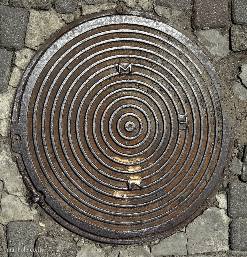 Chernovtsy - a lid with many circles on it with a common center