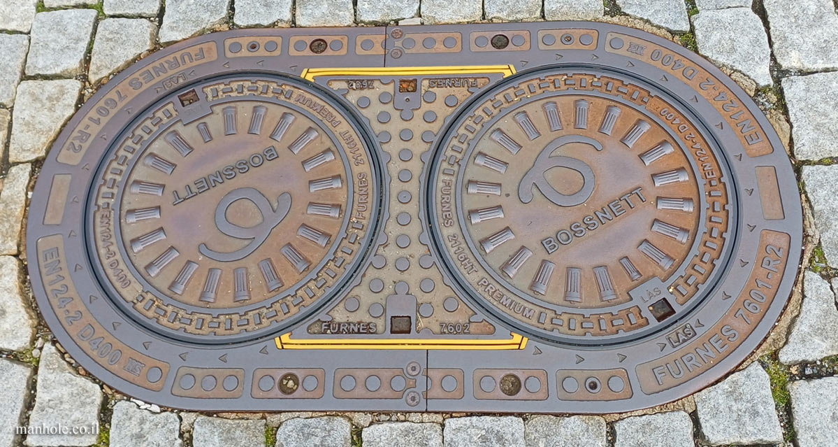 Bergen - Bossnett, pair of twin lids
