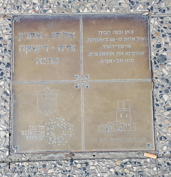 Tel Aviv - The founders of the city - Eliyahu-Aharon and Chaya-Rishka Kahana