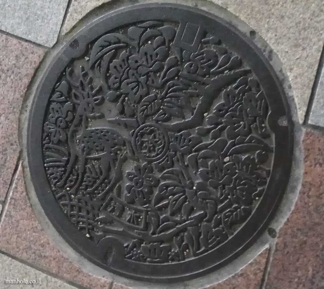 Nara - a lid with an illustration of a deer