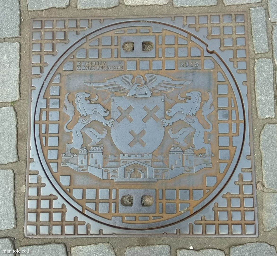Breda - Cover with the emblem of the city  surrounded by squares