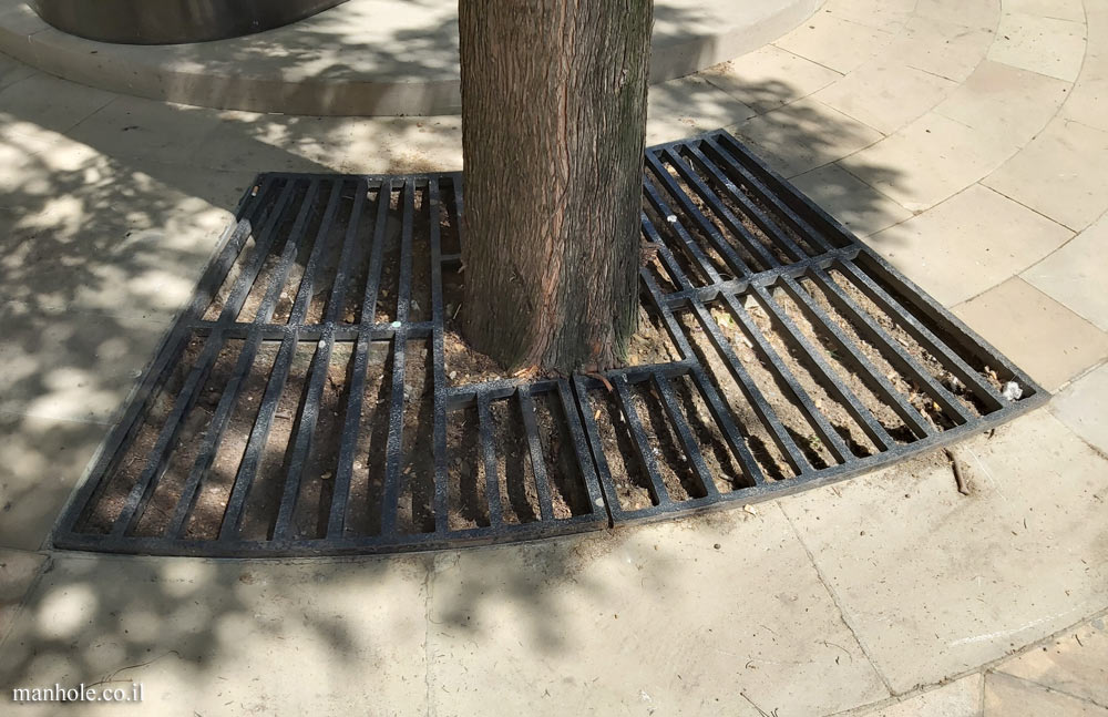London - Rounded trapezoidal tree grate