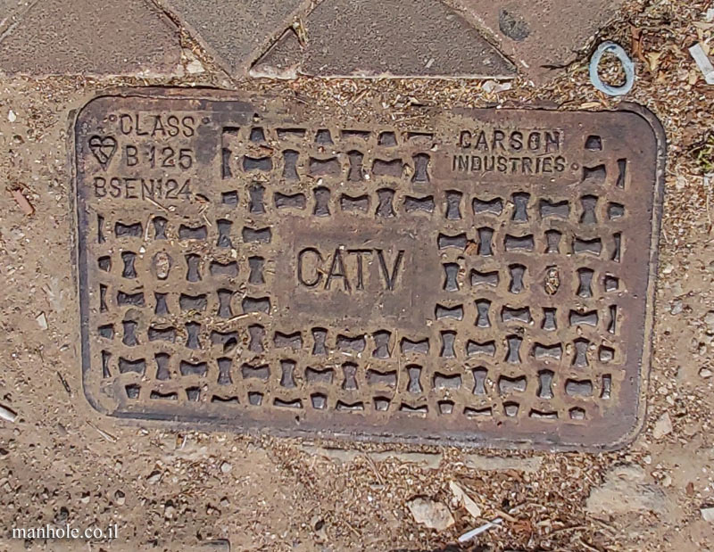 Pardesia - cable TV - A manhole cover produced in the UK