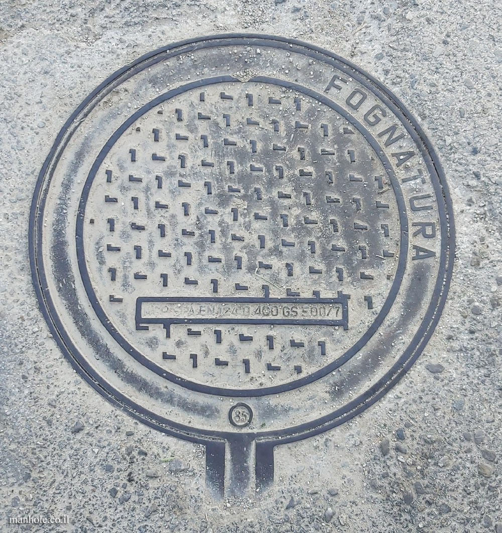 Daratsos - Sewer cover intended for the Italian market