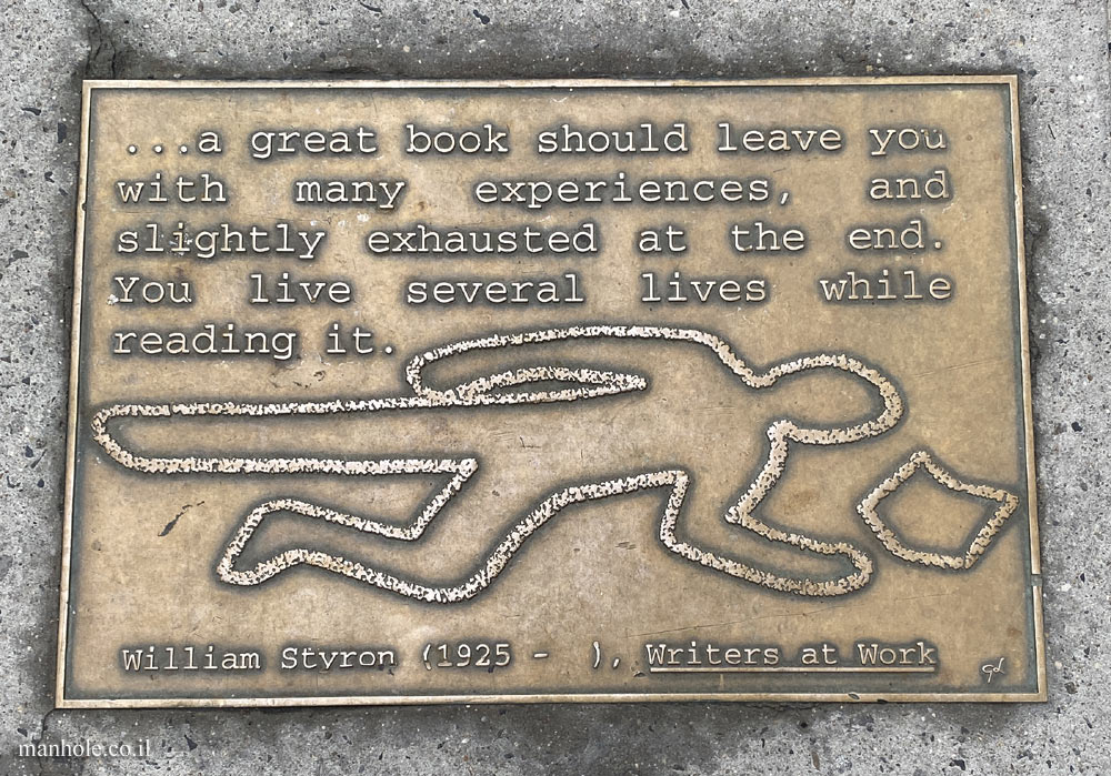 New York - Library Walk - Quote by William Styron