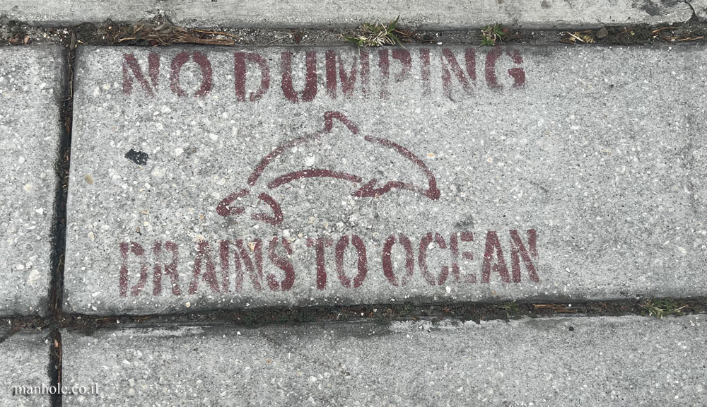 Key West - Do not dump drain into the ocean
