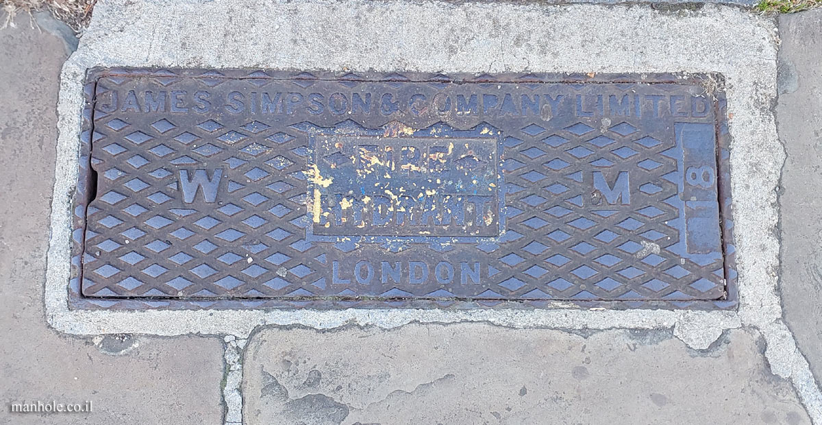London - Fire hydrant - James Simpson and Co