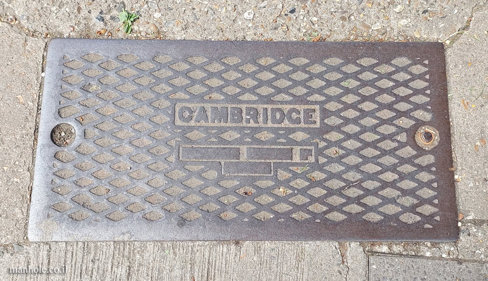 Cambridge - cover with a background of rhombuses