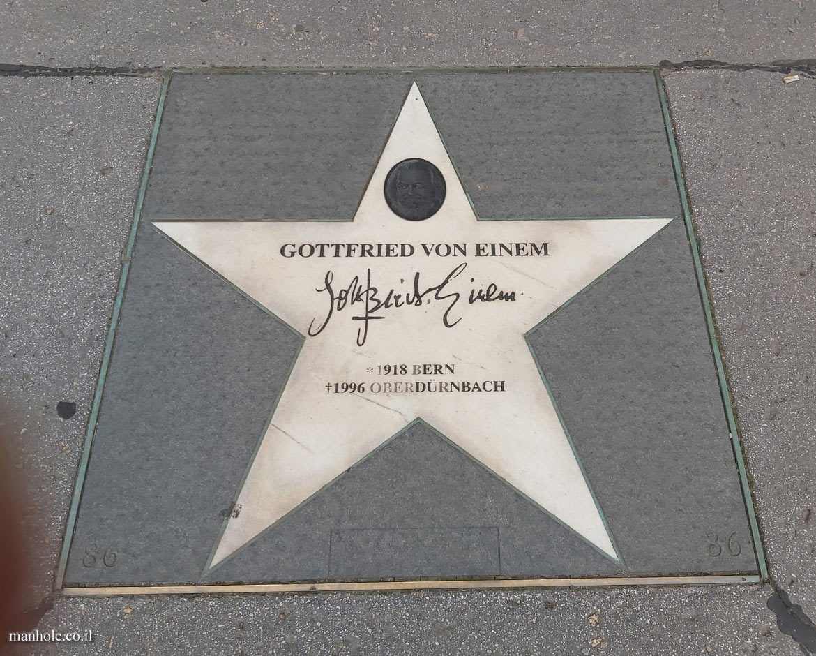 Vienna - Walk of Fame - Gottfried von Einem