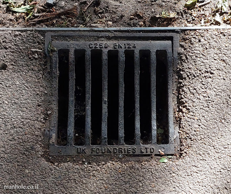 London - Square pavement drain