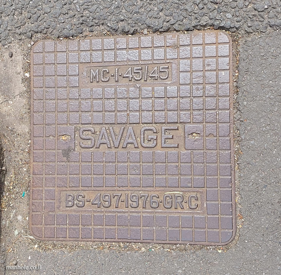 London - Square lid with large squares - Savage