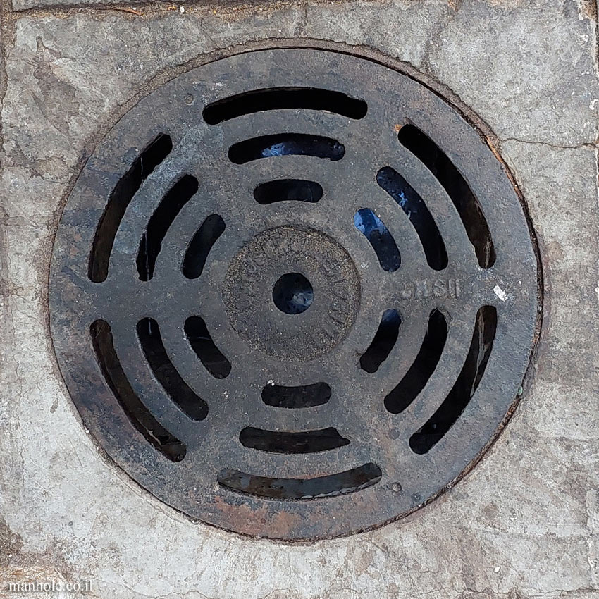 Tel Aviv - Round drain cover with circles of grooves