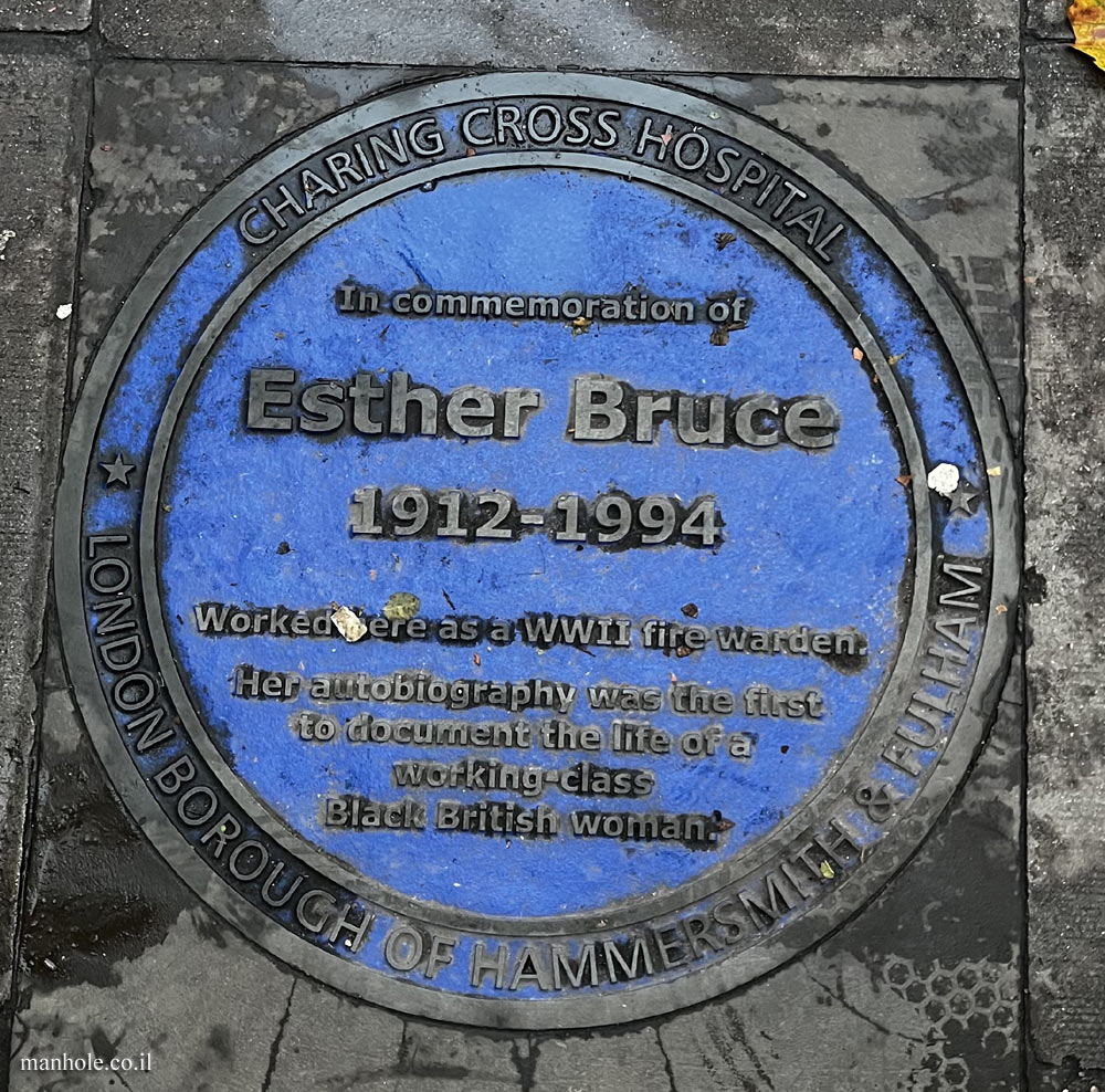 London - Plaque commemorating Esther Bruce