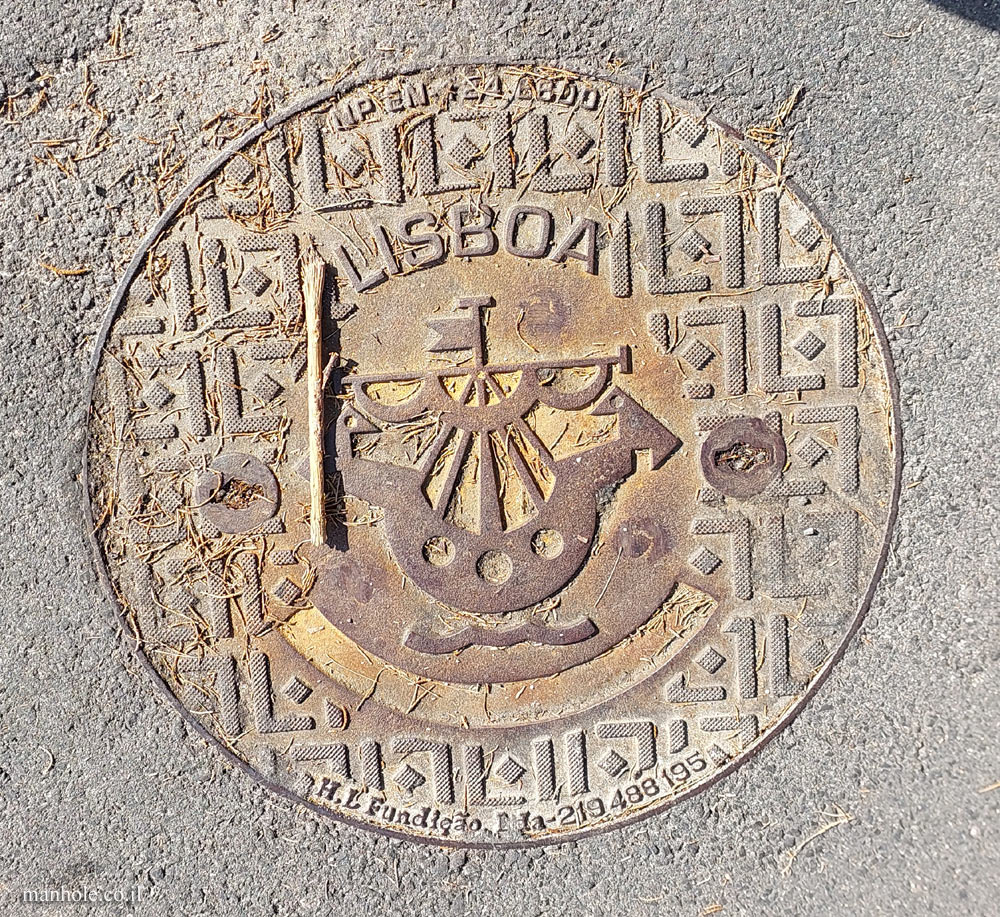 Lisbon - cover with the city emblem in the center