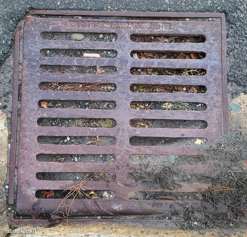 St. John’s, NL - Drainage cover made by Canada Iron