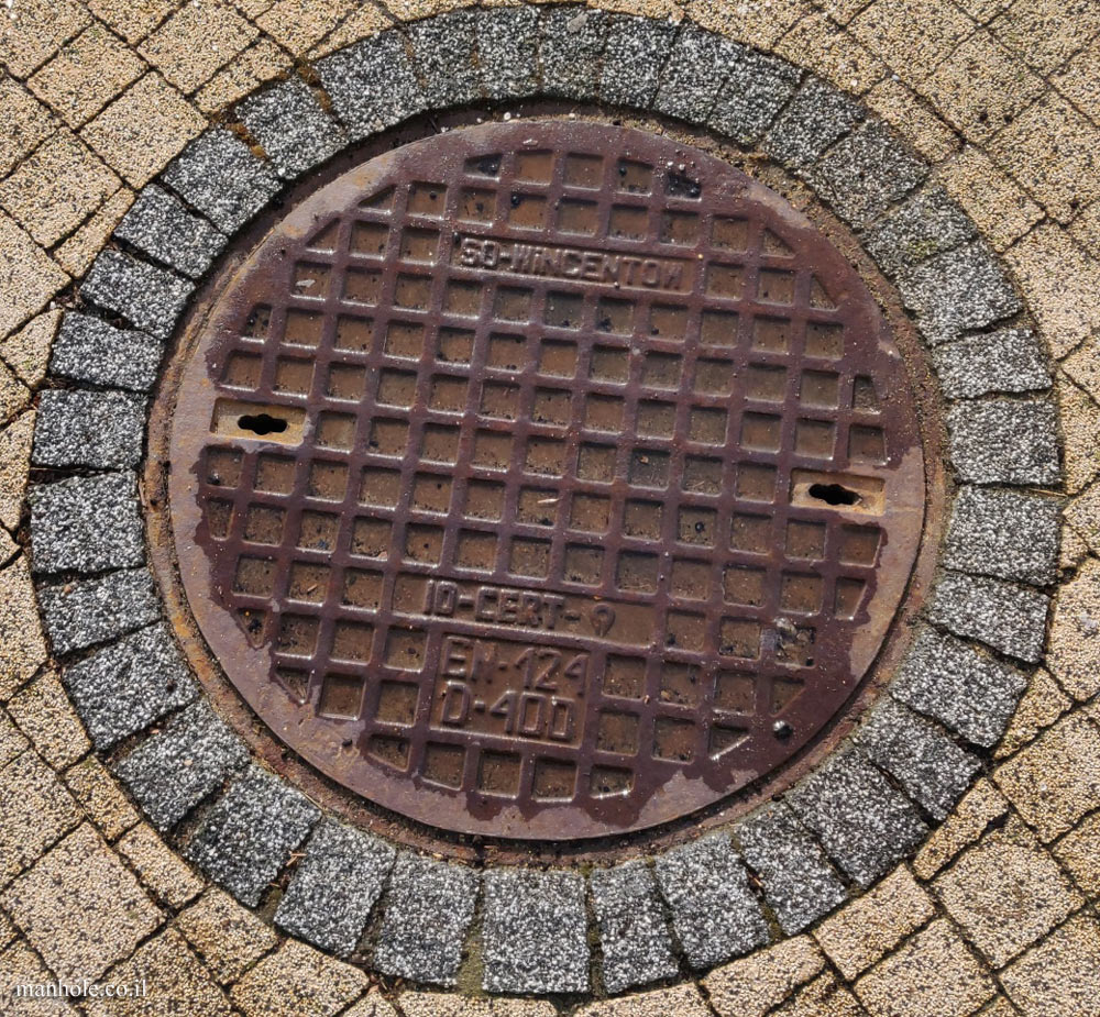 Warsaw - round cover with squares (4)