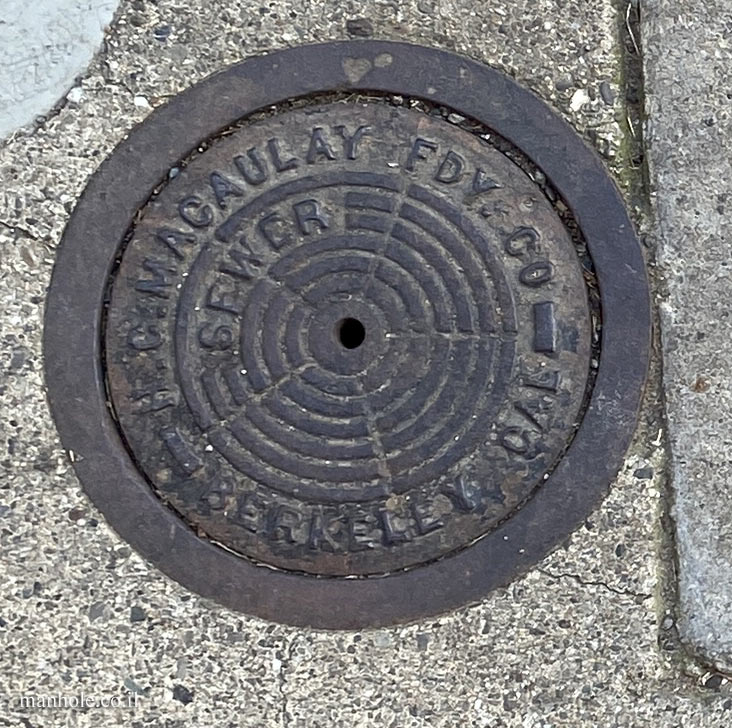 Berkeley - very old manhole cover
