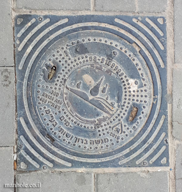 A water cover from Bnei Brak in the Florentine neighborhood of Tel Aviv