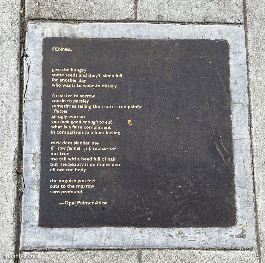Berkeley - Berkeley Poetry Walk - "Fennel" a song by Opal Palmer Adisa
