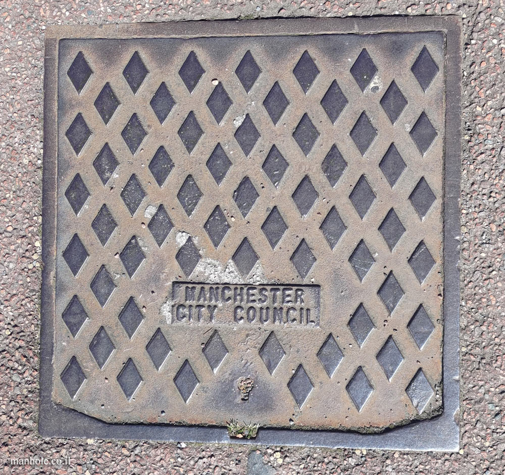 Manchester - a cover with a background of rhombuses (2)