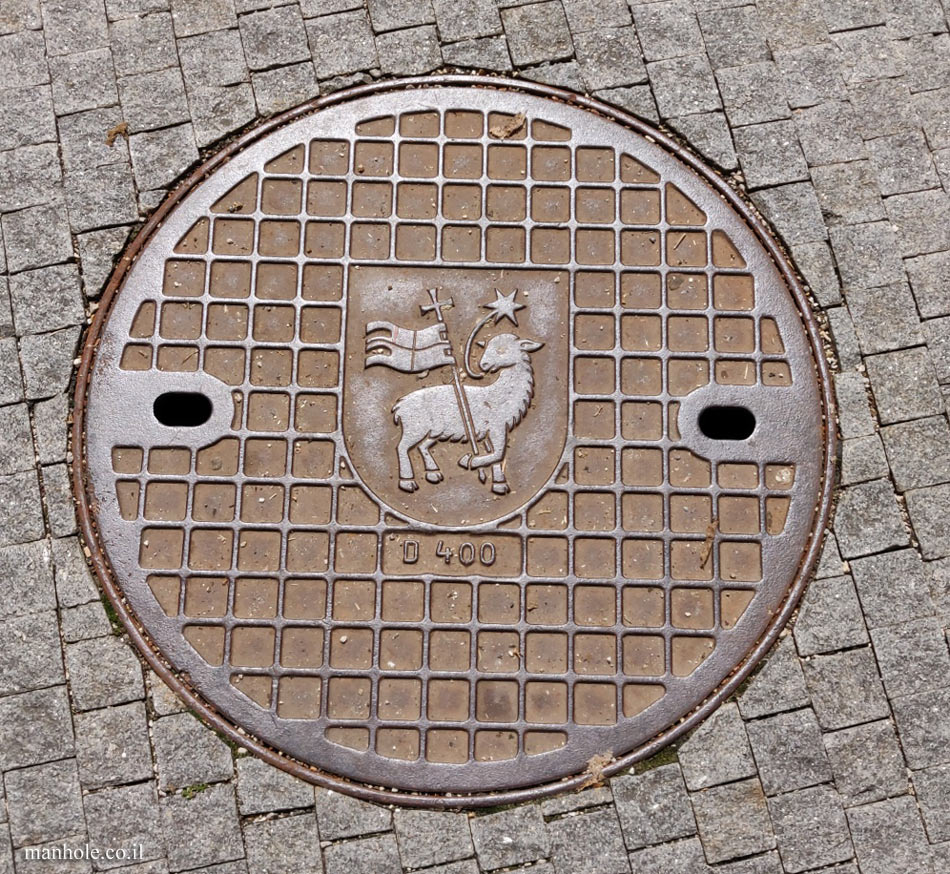 Trenčín - Cover with the city emblem on it