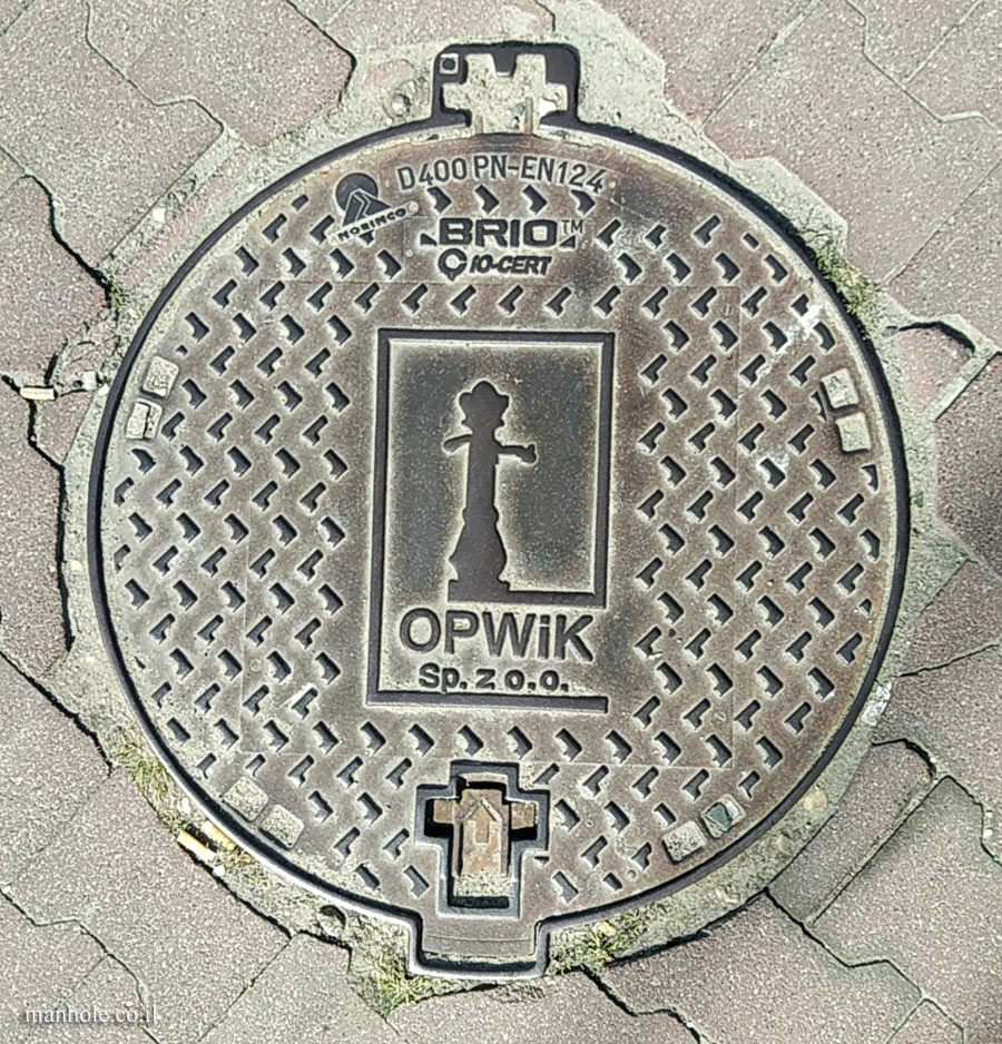 Otwock - cover of the water and sewerage company of Otwock