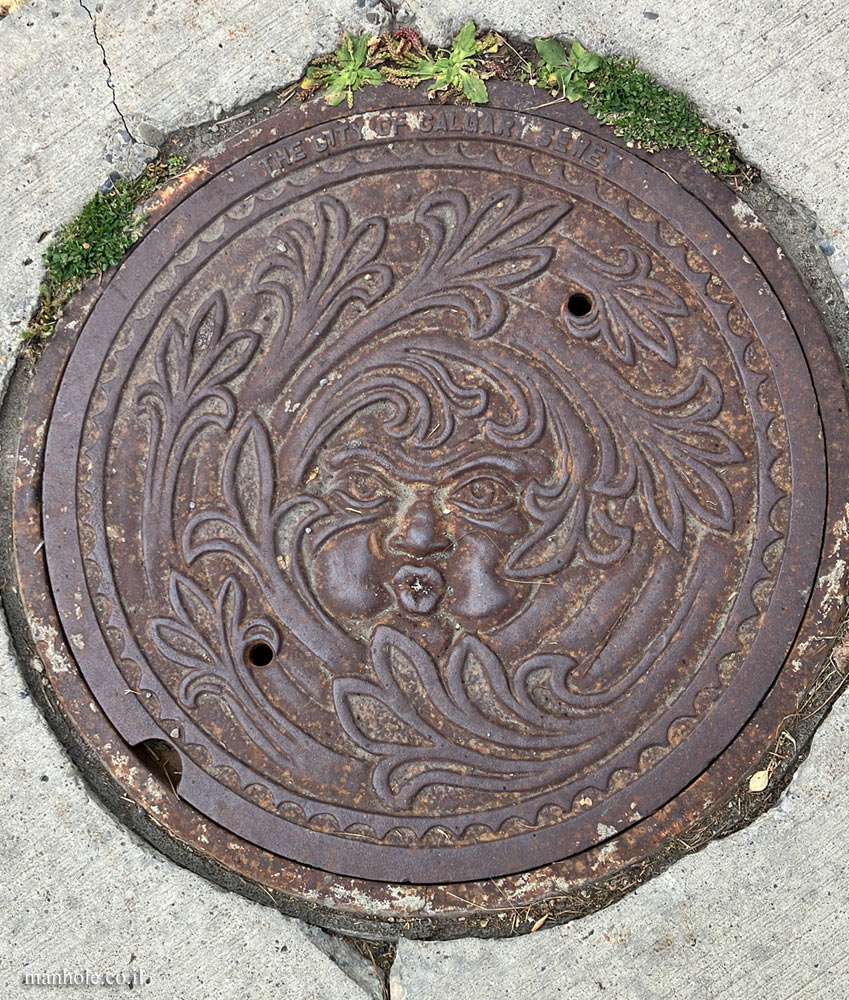 Calgary - Artistic sewer cover - Chinook