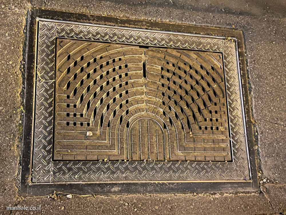 Eshikawa - a drain cover designed in the shape of a hall opening